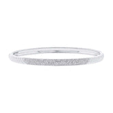 0.56ct 14k White Gold Diamond Pave Bangle